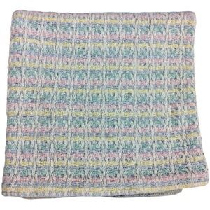 Beacon Vintage Pastel Baby Blanket Waffle Weave USA Made Unisex 39x50 WPL 1675